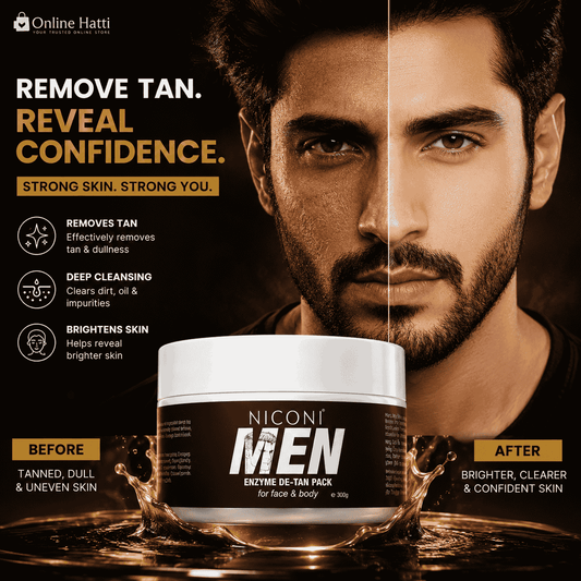 NICONI MEN PREMIUM QUALITY ENZYME DE-TAN PACK™