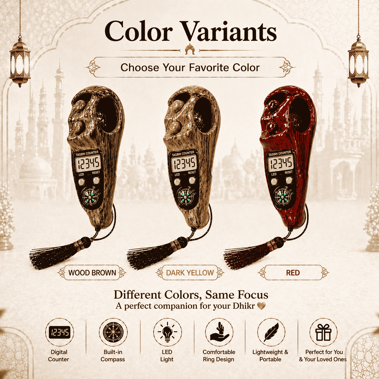 PREMIUM QUALITY DIGITAL TASBEEH COUNTER