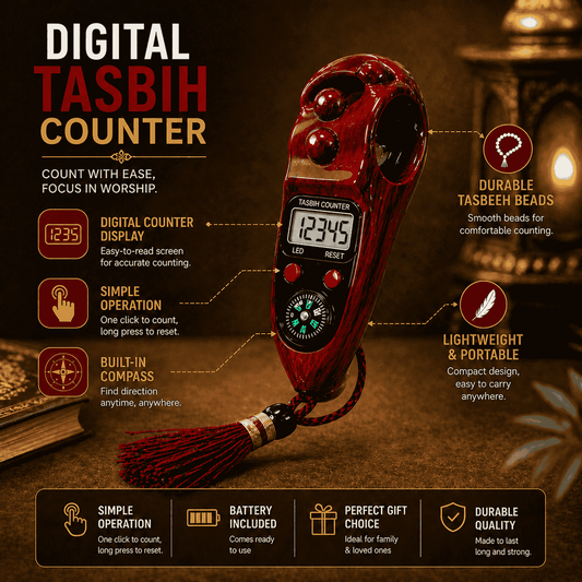 PREMIUM QUALITY DIGITAL TASBEEH COUNTER